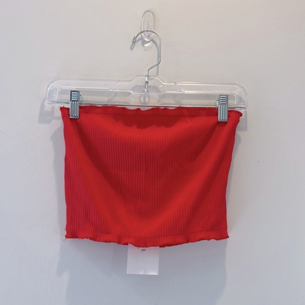 Zaful Red Crop Tube Top